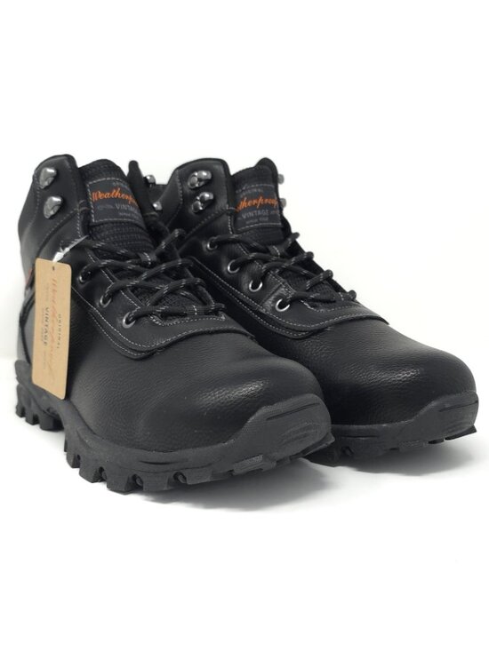 New Weatherproof Vintage Jace Black Combat Hiking Boots Men’s 10M main image 10